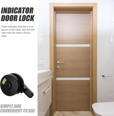 Alipis 4pcs Toilet Door Indicator Locks Privacy Lock for Public Bathroom Partition with Scratchproof Polished Plastic Surface Suitable for Gym and Airport Use in Kuwait