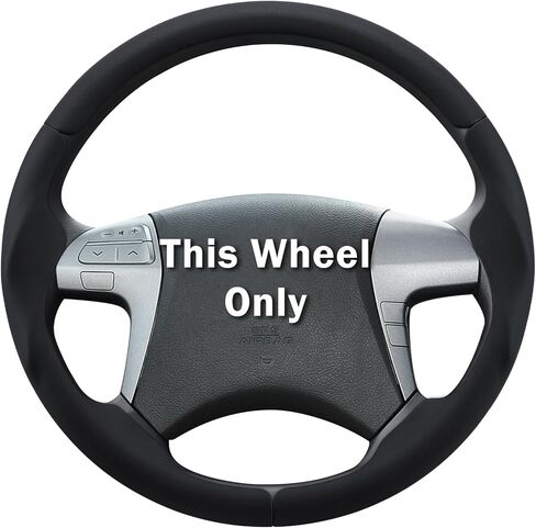 Fit for Toyota Steering Wheel Cover, Car Steering Wheel Cover for Toyota Corolla(2020-2026) Rav4(2019-2025) Camry(2018-2024) Venza(2021-2024) Avalon(2019-2022) Accessories (Perforated Black) in Saudi Arabia