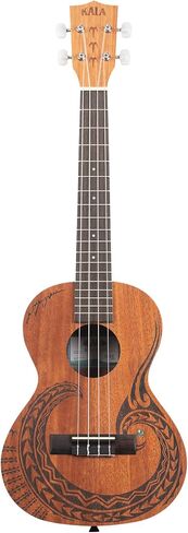 حزمة Kala Courage Mahogany Tenor Ukulele مع حقيبة Gig وموالف وحزام وأوتار وقماش تلميع Austin Bazaar in Saudi Arabia