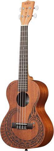 حزمة Kala Courage Mahogany Tenor Ukulele مع حقيبة Gig وموالف وحزام وأوتار وقماش تلميع Austin Bazaar in Saudi Arabia