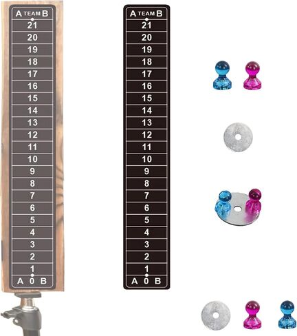 Cornhole Scoreboard Tracker Steel Score Keeper: لوحات تسجيل متينة لثقب الذرة لسهولة تتبع النتائج، ألعاب ثقب الذرة، لعبة رمي الكرة، لعبة رمي السهام البوب، لعبة السهام البوب in Kuwait