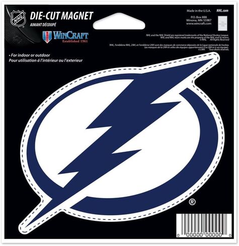 WinCraft Tampa Bay Lightning 4 1/2" Die-Cut Magnet in Kuwait