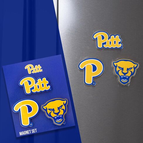 Desert Cactus University of Pittsburgh Acrylic Magnet 3 Pack Pitt Panthers Decorative Design Officially Licensed (Magnet Set A) in Kuwait