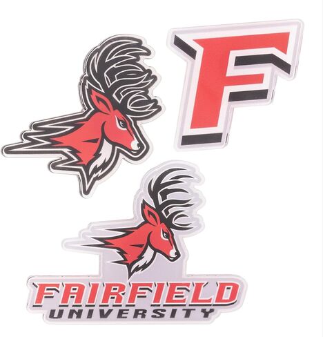 مغناطيس أكريليك من جامعة صبار الصحراء فيرفيلد، 3 قطع، تصميم زخرفي من FU Stags مرخص رسميًا (مجموعة المغناطيس A) in Kuwait
