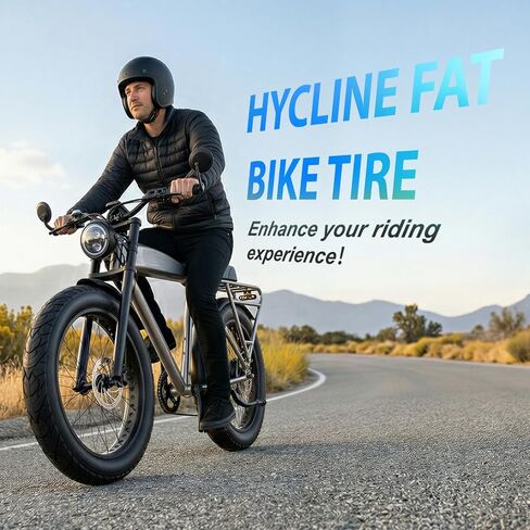 إطار دراجة الدهون من Hycline، إطار بديل قابل للطي مقاس 20x4.0/26x4.0 بوصة، إطار دراجة دهنية شديد التحمل لجميع التضاريس للدراجة الكهربائية، MTB، الشارع، الممرات وركوب الطرق الوعرة الخفيفة in Kuwait