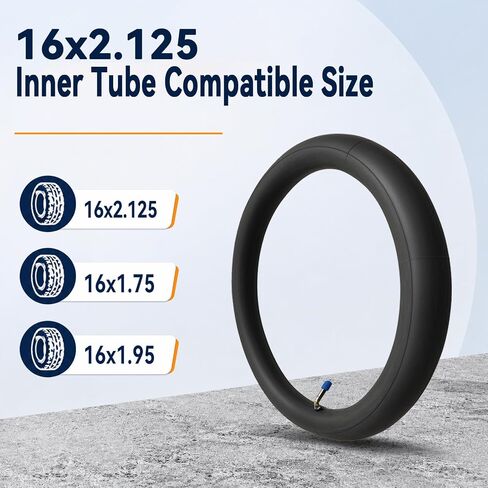 أنبوب دراجة 2-Pack 16x2.125 أنبوب داخلي 16x2.125 أنبوب 16x1.75 16x1.95 | عازمة صمام الجذعية in Kuwait
