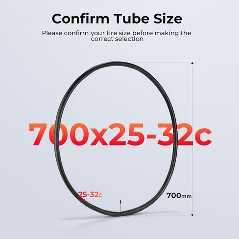 أنابيب الدراجة 700x25-32c صمام بريستا 48 مم 2 حزمة مع رافعتين للإطارات، أنبوب داخلي لدراجة الطريق من مطاط البوتيل القياسي 700C، حرارة منخفضة ومقاوم للتسرب عالي التمدد in Kuwait