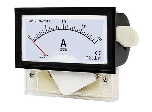 مقياس التيار الكهربائي من نوع المؤشر، DC/AC 1A-50A. اتصال مباشر. حجم اللوحة 40 مم * 70 مم، حجم الثقب 38 * 68 مم (85L17 AC، 3A) in Kuwait