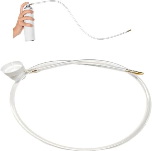 1 Pcs 4.5 mm Spray Tip Nozzle Extension Hose Fit 19.69 Inches/ 50 cm Spray Can Nozzle Fit for Aerosol Cans Spray Supplies(360 Degree) in Kuwait