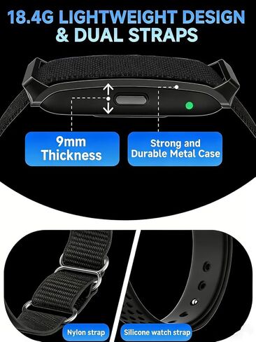 Smart Bracelet, Health Activity FitnessTrackers, Screenless Smart Band | All-Day Continuous Heart Rate/Blood Pressure Monitor, Sleep Tracker, 170+ Sport Modes, Smart Bracelet for Men with Free APP in Kuwait