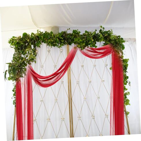 Alipis Wedding Arch Drapes Sheer Backdrop Curtain for Ceremony Elegant Draping Fabric for Weddings Engagements and Parties Versatile Drape for Ceiling and Arch Decor in Kuwait