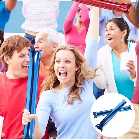 UPKOCH 24 Pcs Sticks Inflatable Cheering Sticks Noise Makers for Sports Concerts Parties Blue in Kuwait