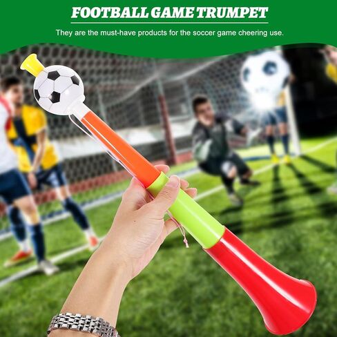 balacoo 4 Pcs Stadium Football Horns, 16. 5'' Sturdy Plastic Loud Trumpets for Sports Events, Parties and Celebrations, Stadium Vuvuzela Noise Makers for Crowd Cheering, Graduation, Birthday Parties in Kuwait
