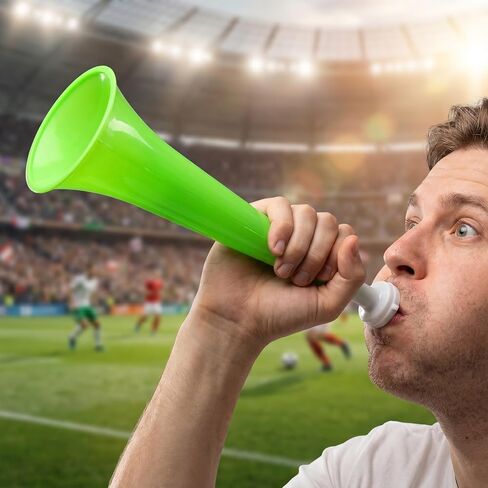 YARNOW 8pcs Loud Cheering Noise Maker - 11 Inch Stadium Horn - Colorful Plastic Cheering Air Trumpets for Football Games Soccer Party Carnival Sports Gatherings in Kuwait