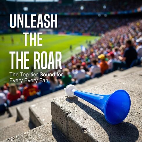 YARNOW 8pcs Loud Cheering Noise Maker - 11 Inch Stadium Horn - Colorful Plastic Cheering Air Trumpets for Football Games Soccer Party Carnival Sports Gatherings in Kuwait
