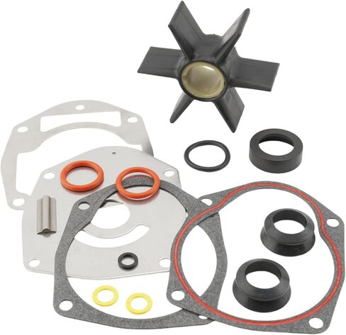 43026Q02 مجموعة خدمة المكره الخارجية المتوافقة مع Mercury Marine 60 65 70 75 80 90 100 115 125 200 225 250 HP 2 السكتة الدماغية نموذج المحركات مضخة المياه 8M0025709 in Kuwait