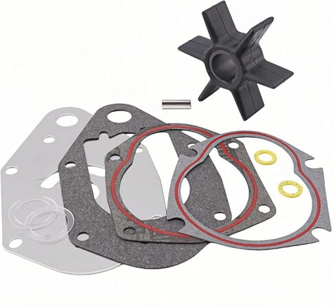 43026Q02 مجموعة خدمة المكره الخارجية المتوافقة مع Mercury Marine 60 65 70 75 80 90 100 115 125 200 225 250 HP 2 السكتة الدماغية نموذج المحركات مضخة المياه 8M0025709 in Kuwait
