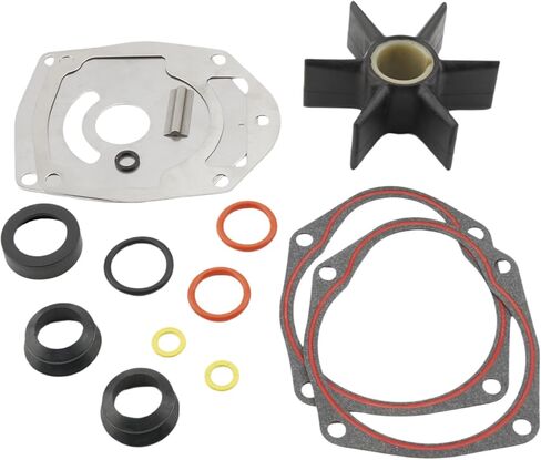 43026Q02 مجموعة خدمة المكره الخارجية المتوافقة مع Mercury Marine 60 65 70 75 80 90 100 115 125 200 225 250 HP 2 السكتة الدماغية نموذج المحركات مضخة المياه 8M0025709 in Kuwait