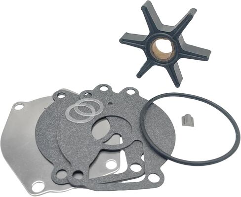 43026Q02 مجموعة خدمة المكره الخارجية المتوافقة مع Mercury Marine 60 65 70 75 80 90 100 115 125 200 225 250 HP 2 السكتة الدماغية نموذج المحركات مضخة المياه 8M0025709 in Kuwait