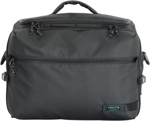 Vincita E.B.C. Front Bag for Brompton Folding Bike – Water-Resistant Commuter Handlebar Bag with 16" Laptop Compartment, 180° Opening, Bright Lining, Rain Cover – 17L (Black) in Kuwait