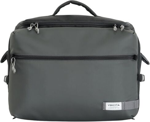 Vincita E.B.C. Front Bag for Brompton Folding Bike – Water-Resistant Commuter Handlebar Bag with 16" Laptop Compartment, 180° Opening, Bright Lining, Rain Cover – 17L (Black) in Kuwait