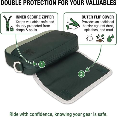 TOURBON Bike Handlebar Bag Bicycle Front Tube Pouch Cycling Under Seat Case | 2-in-1 Bike Bag Convert to Shoulder Bag, Bicycle Frame Pouch Saddle Bag for Men and Women in Kuwait