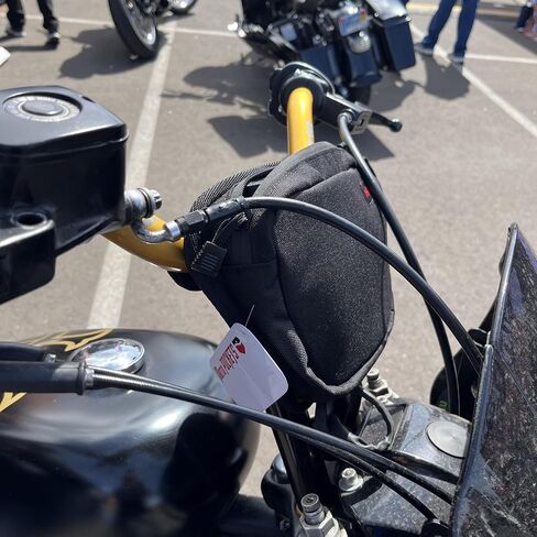 حقيبة مقود الدراجة النارية لـ Harley T-Bar & Riser - حقيبة بار منخفضة المستوى - 1000D CORDURA®، مقاومة للماء، صنع في الولايات المتحدة الأمريكية in Kuwait