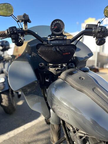 حقيبة مقود الدراجة النارية لـ Harley T-Bar & Riser - حقيبة بار منخفضة المستوى - 1000D CORDURA®، مقاومة للماء، صنع في الولايات المتحدة الأمريكية in Kuwait