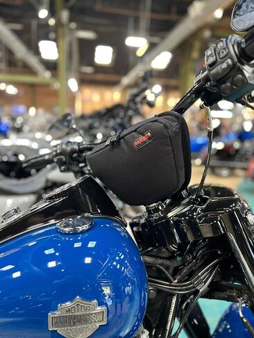 حقيبة مقود الدراجة النارية لـ Harley T-Bar & Riser - حقيبة بار منخفضة المستوى - 1000D CORDURA®، مقاومة للماء، صنع في الولايات المتحدة الأمريكية in Kuwait