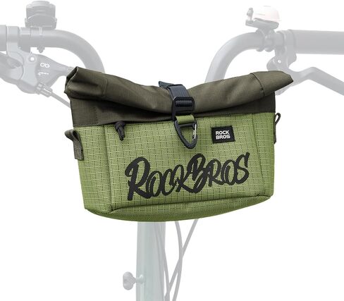 حقيبة مقود ROCKBROS لدراجة Brompton القابلة للطي - حقيبة مقود وكتف سريعة التحرير، حقيبة ركاب قابلة للتحويل متوافقة مع كتلة Brompton الأمامية in Kuwait