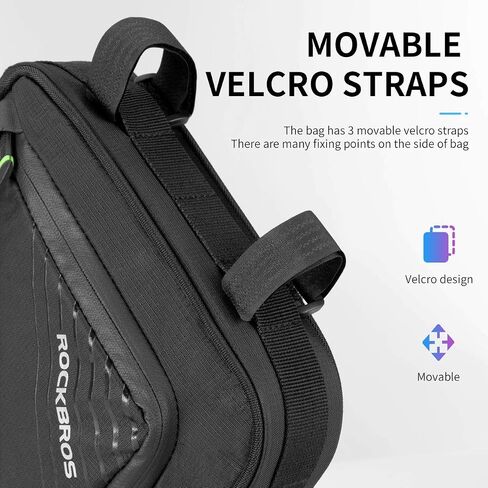 ROCKBROS Bike Bicycle Triangle Frame Bag Bike Bicycle Storage Bag Bike Accessories Pouch Pack with Water Bottle Pouch for Road Mountain Bike in Kuwait