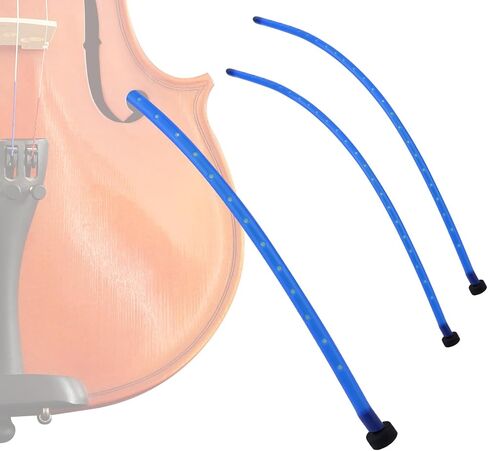 قطعتان من مرطب الكمان، مرطب الكمان المحمول الفاخر من المطاط بفتحة F، ملحقات الآلات الموسيقية العملية لمنع التشقق (أزرق) in Kuwait