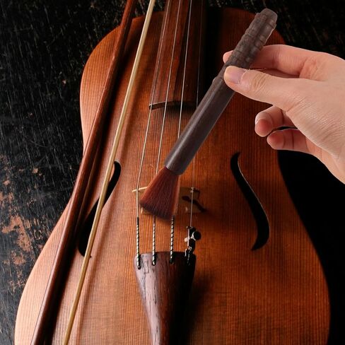 Ipetboom 2pcs خشب الأبنوس تنظيف الآلات الموسيقية فرش للجيتار Erhu Pipa سلاسل والأخدود إزالة الغبار أدوات صيانة سلسلة المحمولة للرياح والأوركسترا in Kuwait
