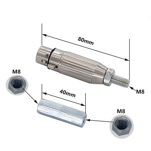 موصل 3XLR بتصميم ذاتي الصنع M8 يستخدم على نطاق واسع in Kuwait