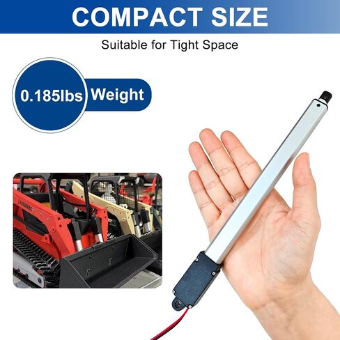12V Mini Linear Actuator - 6" Stroke, 7.2lbs/32N, 1.2"/s High Speed, IP54 Electric Micro Linear Actuator with Mounting Brackets, Lightweight 0.185lbs, for Cabinets, Robotics, Home Automation in Kuwait