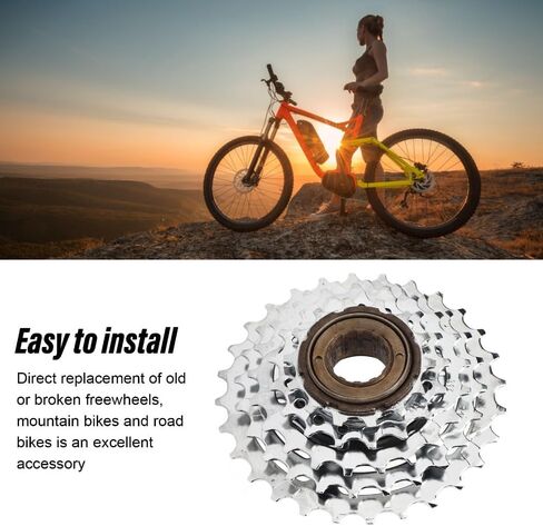 ‌5-Speed 14T-28T Bike Freewheel – High-Strength Steel Sprocket for Mountain & Road Bikes, Smooth Shifting Drivetrain Replacement Component in Kuwait