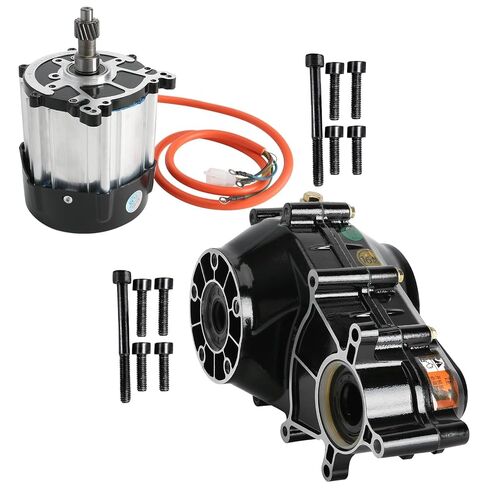 72V 1500W Brushless Differential Motor with Gearbox Transmission 4900RPM DC Electric Motor for Go Kart ATV Golf Cart Buggy Quad Trike 4 Wheeler Electric Vehicle Rear Axle Drive System in Kuwait