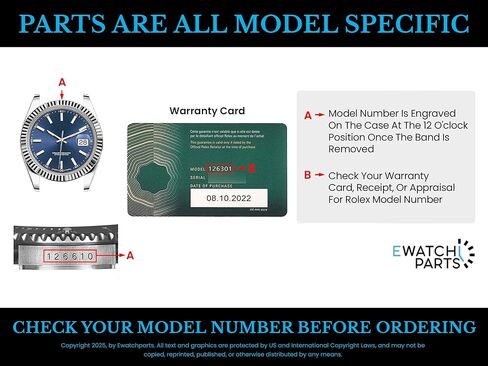 Ewatchparts Sapphire Round Watch Crystal Compatible with Rolex Daytona 126518 126505 126515 126506 in Kuwait