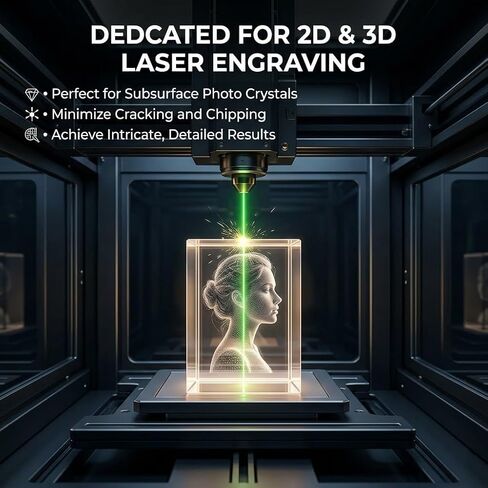 10-Pack K9 Crystal Blank Blocks for 2D & 3D Laser Engraving, 1.97 x 1.97 x 3.15 Inches Clear Glass Cubes for Subsurface Photo Gifts, for DIY Custom Awards & Keepsakes in Kuwait