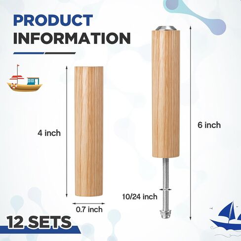 Shimeyao 12Set / 8Set / 4Set Canoe Seat Hardware and Spacers Outdoor Caned Canoe Seat for Kayak Boats in Kuwait