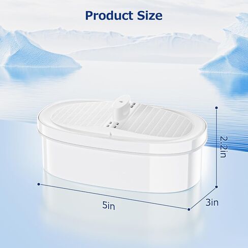 4 Pack WD-PF-01A Plus Replacement Filter for All Water-Drop Pitcher Filtration System, Compatible with Water-Drop WD-PF-01A Plus, Reduces PFOA/PFOS, Chlorine, Last Up to 3 Months or 200 Gallons, White in Kuwait