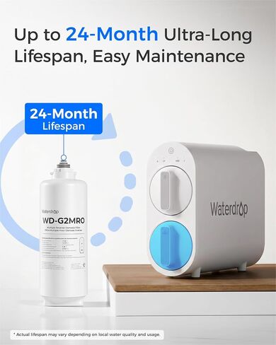 فلتر التناضح العكسي Waterdrop G2MRO، بديل لنظام التناضح العكسي G2 وG2MNR، عمر عامين in Kuwait
