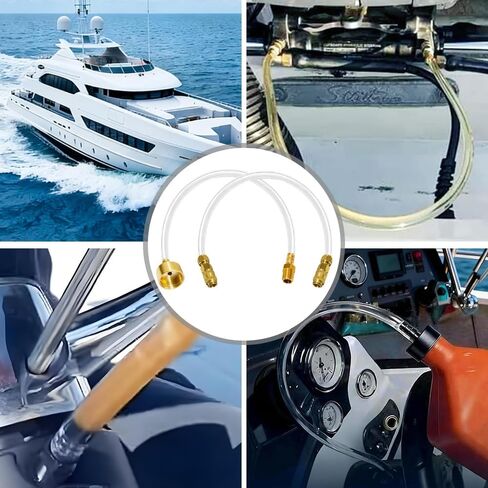 مجموعة تسييل التوجيه الهيدروليكي لأنظمة Seastar، أداة مانعة للتسرب سريعة التوصيل مع غطاء محكم الغلق وتركيب نحاسي، تعبئة وتصريف سائل التوجيه للقوارب الخارجية والداخلية والقوارب Sterndrive in Kuwait