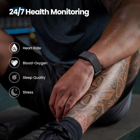 Amazfit Helio Strap Fitness Tracker Wristband, 24/7 Activity & Sleep Tracker with Heart Rate, 10 Days Battery, 27 Sports Modes, Strength Training, Hyrox Race for Android & iPhone (Renewed) in Kuwait