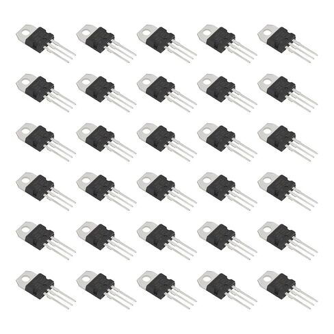 30 قطعة L7805CV IC ثلاثة محطات الجهد المنظم 5 فولت 1.2A إدارة الطاقة رقاقة TO-220 من خلال ثقب in Kuwait