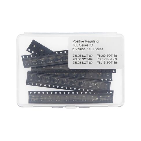 6 Values * 10 Pieces 78L Series SOT-89 100mA Three Terminal Positive Regulator Kit 78L05 78L06 78L08 78L09 78L012 78L015 in Kuwait