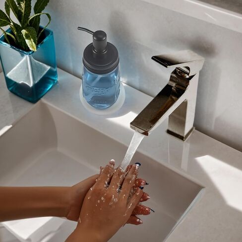 Premium Kitchen Dish Soap Dispenser - Convenient and Stylish Soap Dispenser for Your Kitchen Sink - Perfect for Dish Soap, Hand Soap, and Lotion(1, Black), MSD-02 in Kuwait