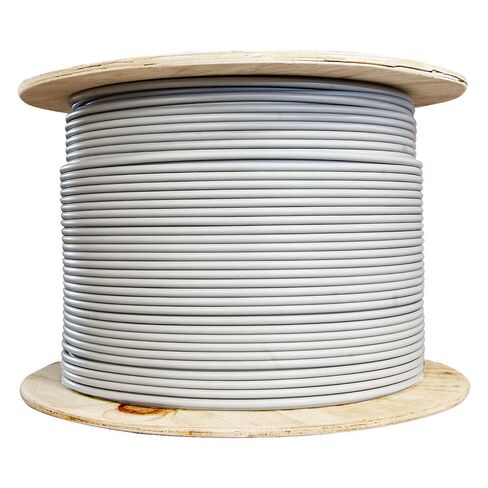 كابل إيثرنت COMZON Cat6a 24AWG UTP زوج ملتوي غير محمي، سرعة شبكة 500 ميجاهرتز 10 جيجابت في الثانية، سلك مجدول، بكرة كبيرة للشبكات، 1000 قدم، أزرق in Kuwait