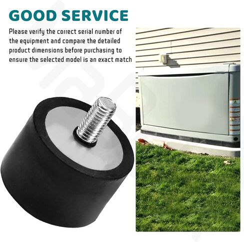 2-Pack 0H1829 Generator Vibration Mount 38.1 x 25.4 x M8-1.25 لضواغط Generac والمضخات والمحركات والمولدات، أسود in Kuwait