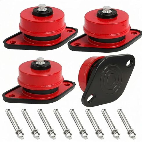 Heavy Duty Spring Vibration Isolators with Mounting Bolts, Floor Mount Anti Vibration Mounts for Air Conditioner Cooling Tower Water Pump Fan, Reduce Noise and Shock Damping Isolator Base in Kuwait